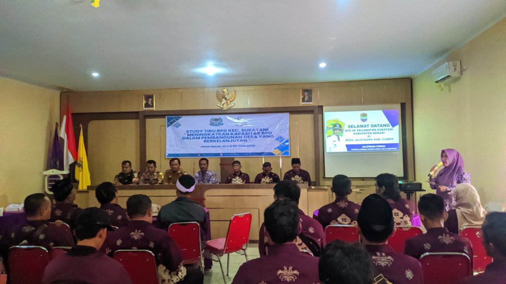 BPD se Kecamatan Sukatani Bekasi melakukan Studi Tiru ke Desa Wisata Jalatrang Kab. Ciamis