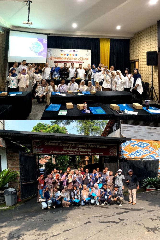 Pengrajin Batik Jalatrang Creative Mengikuti Bimtek Batik dan Berwisata Batik di Batik Komar Bandung